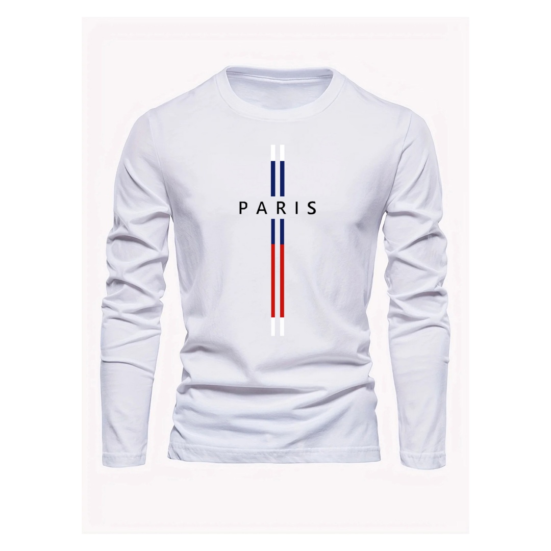 Tee Graphic Print - 3D Paris graphic Summer T-shirt men's