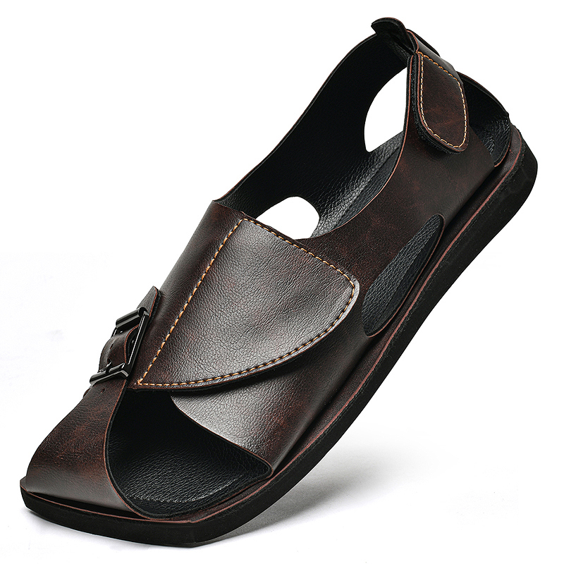 Flip Flop Leather Men - Plus Size 48 Leather Sandals Men's