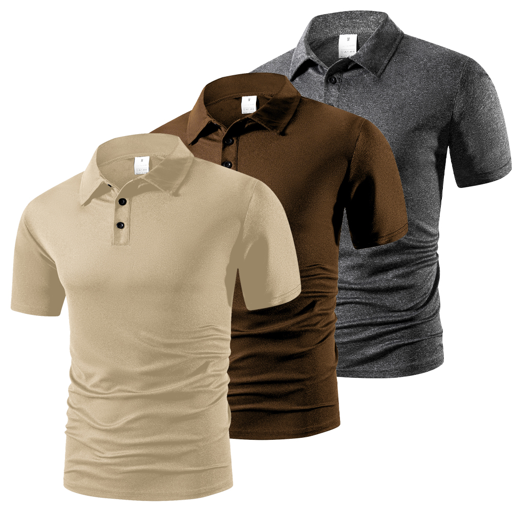 Polo Shirt Pique - Summer Men's Short Sleeve Polo Shirt