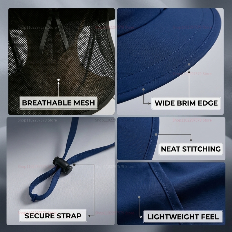 Unisex Wide Brim Panama Straw  - Bucket Hat Straw reseña y precio