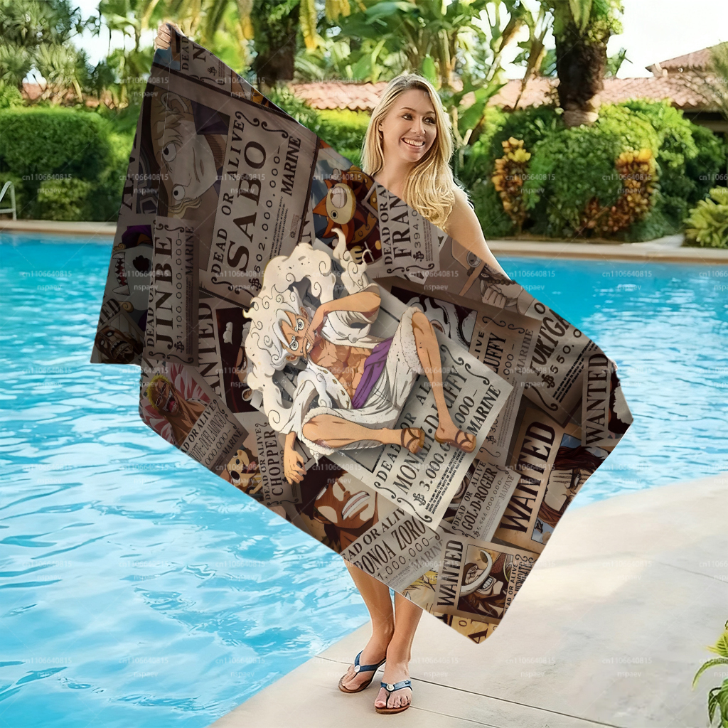 Retro Pirate Wanted Bounty Lar - Beach Towel Large reseña y precio