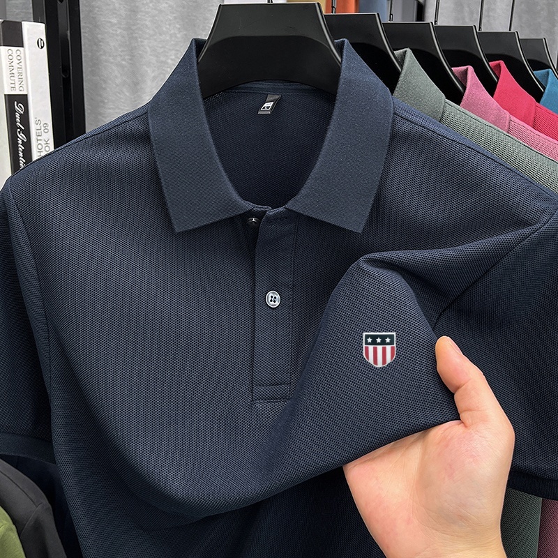 Luxury brand men's summer shor - Polo Shirt Pique reseña y precio