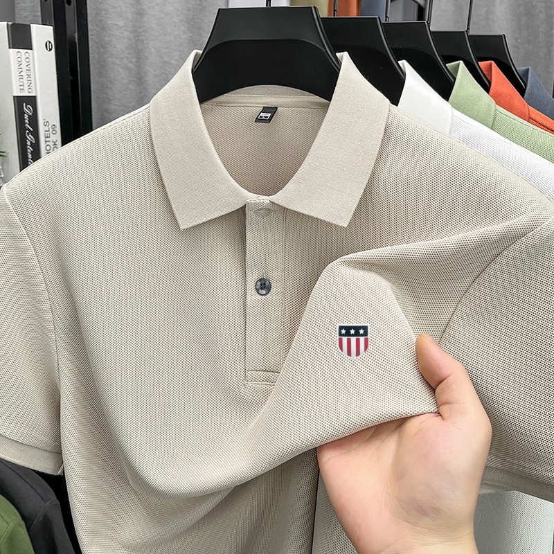 Luxury brand men's summer shor - Polo Shirt Pique reseña y precio