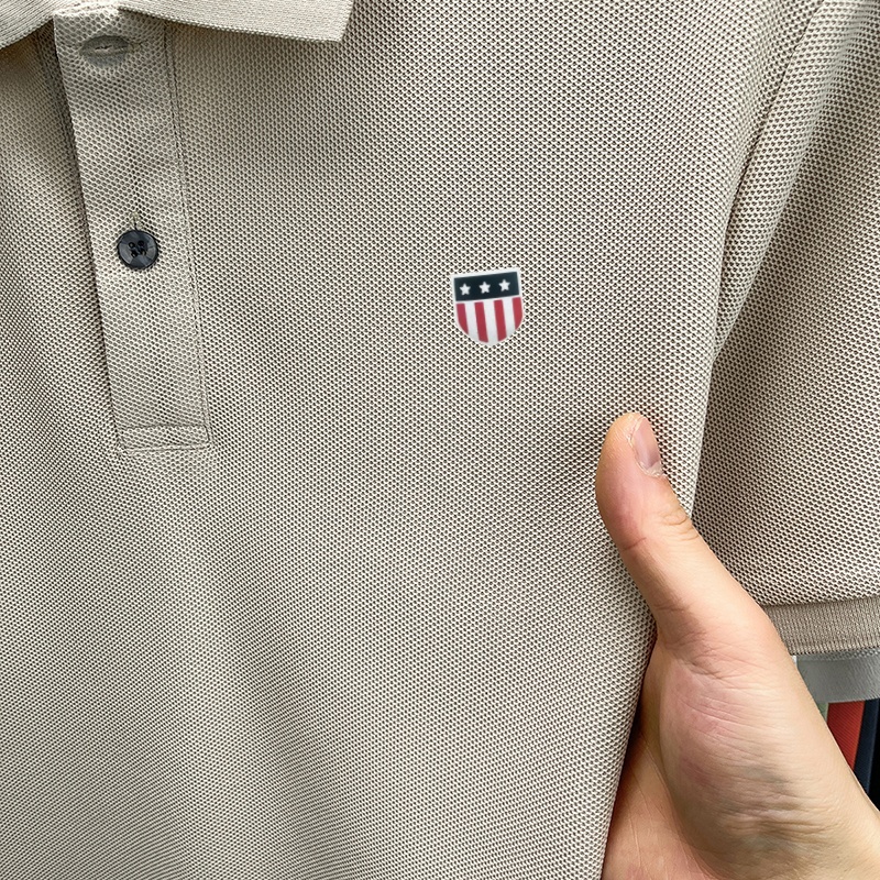 Luxury brand men's summer shor - Polo Shirt Pique reseña y precio