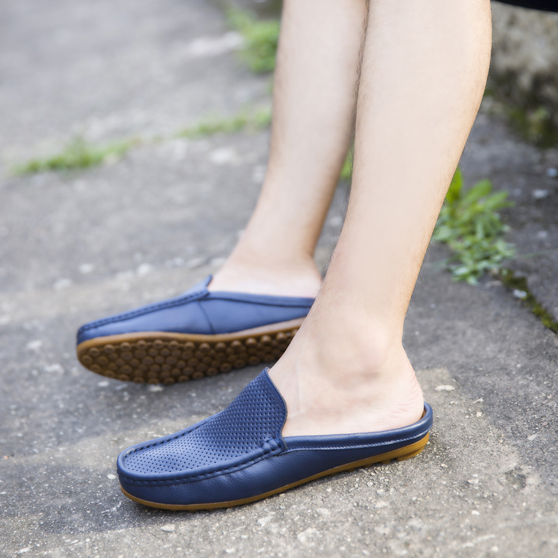 Men Casual Loafers Fashion Out - Flip Flop Leather Men reseña y precio