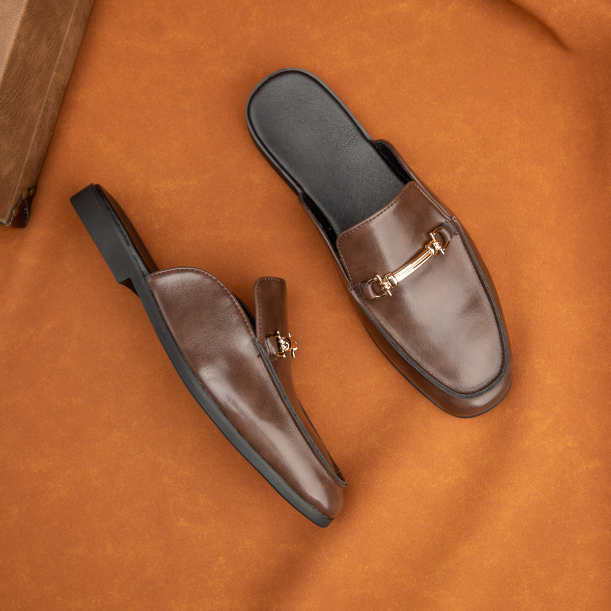 Fashion Men's Slip-on Half Sli - Flip Flop Leather Men reseña y precio