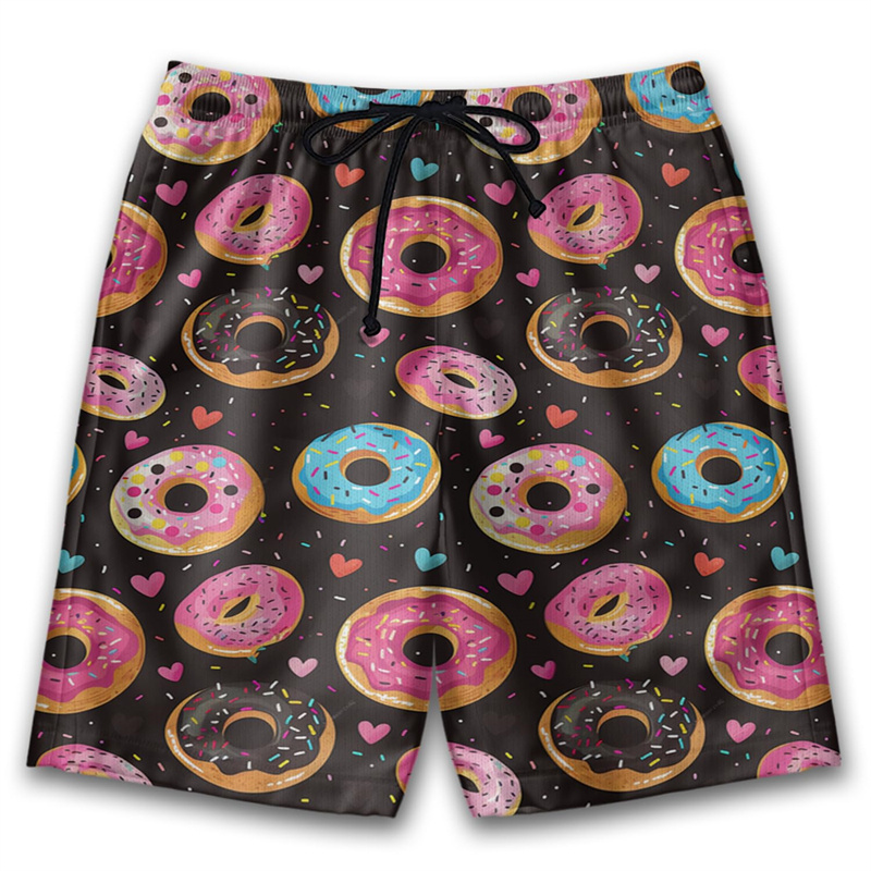 3D Printed Cute Donut Short Pa - Trunks Board Surf reseña y precio
