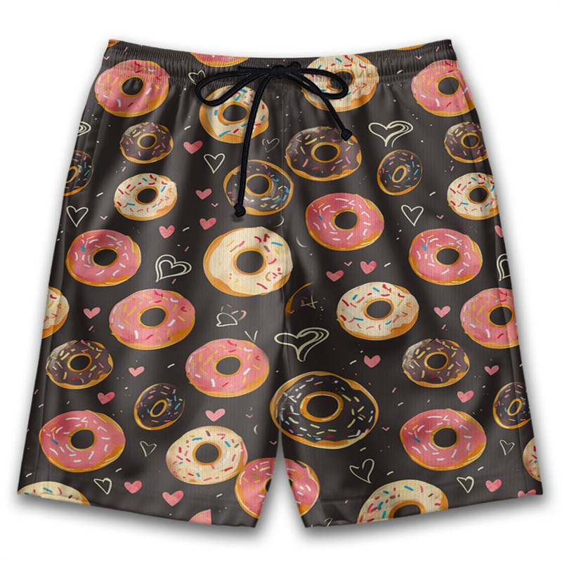 3D Printed Cute Donut Short Pa - Trunks Board Surf reseña y precio