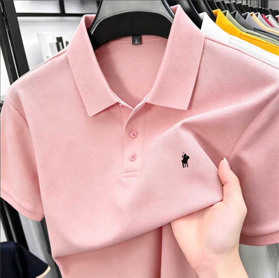 2026 Summer Men's Pique Cotton - Polo Shirt Pique reseña y precio