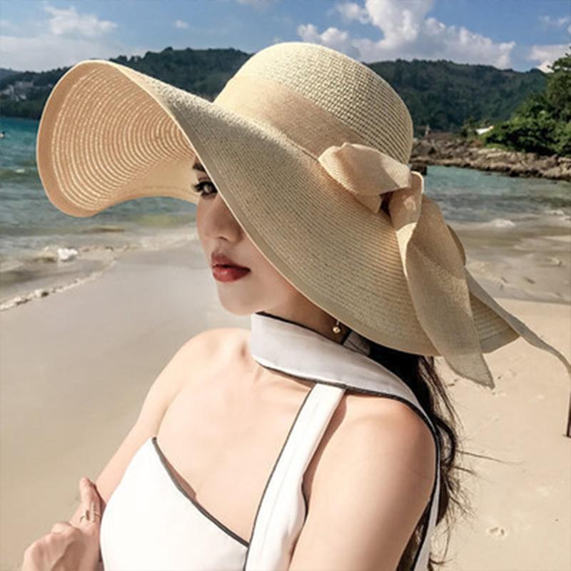 Straw Sun Hat for Women Foldab - Bucket Hat Straw reseña y precio