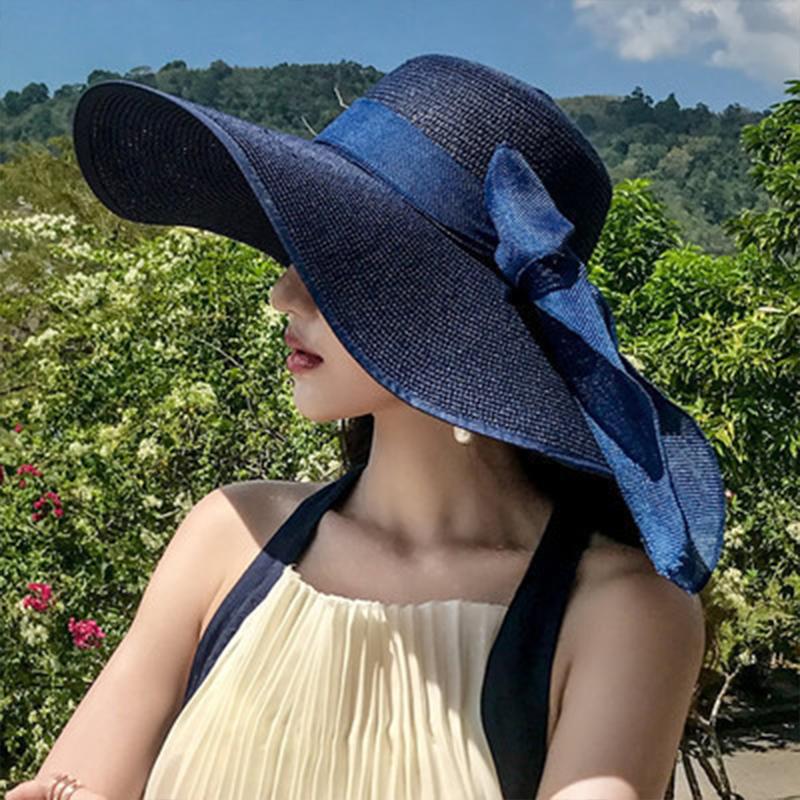 Straw Sun Hat for Women Foldab - Bucket Hat Straw reseña y precio