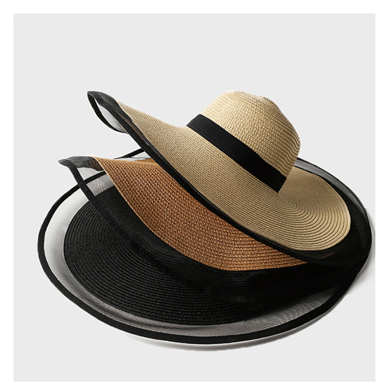 Women Sun Hat Big Eaves Waves  - Bucket Hat Straw reseña y precio