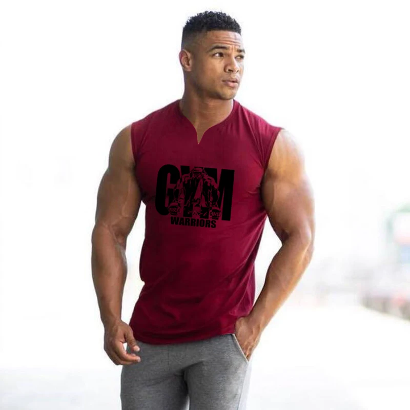 Summer Running V Neck Vests Gy - Tank Top Muscle reseña y precio