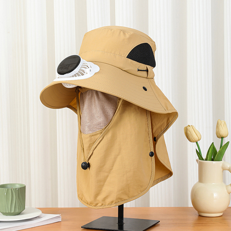 Men Wide Brim Solar Fan Hat wi - Bucket Hat Straw reseña y precio
