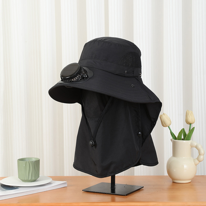 Men Wide Brim Solar Fan Hat wi - Bucket Hat Straw reseña y precio