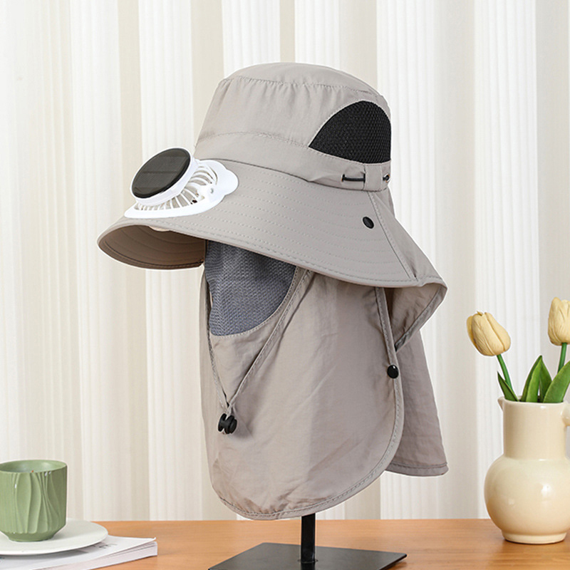 Men Wide Brim Solar Fan Hat wi - Bucket Hat Straw reseña y precio