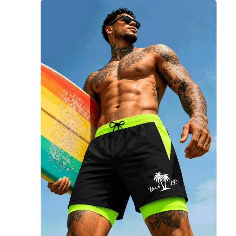 Men'S Swimming Trunks Palm Tre - Trunks Board Surf reseña y precio