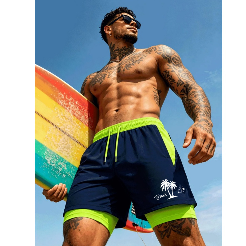 Men'S Swimming Trunks Palm Tre - Trunks Board Surf reseña y precio