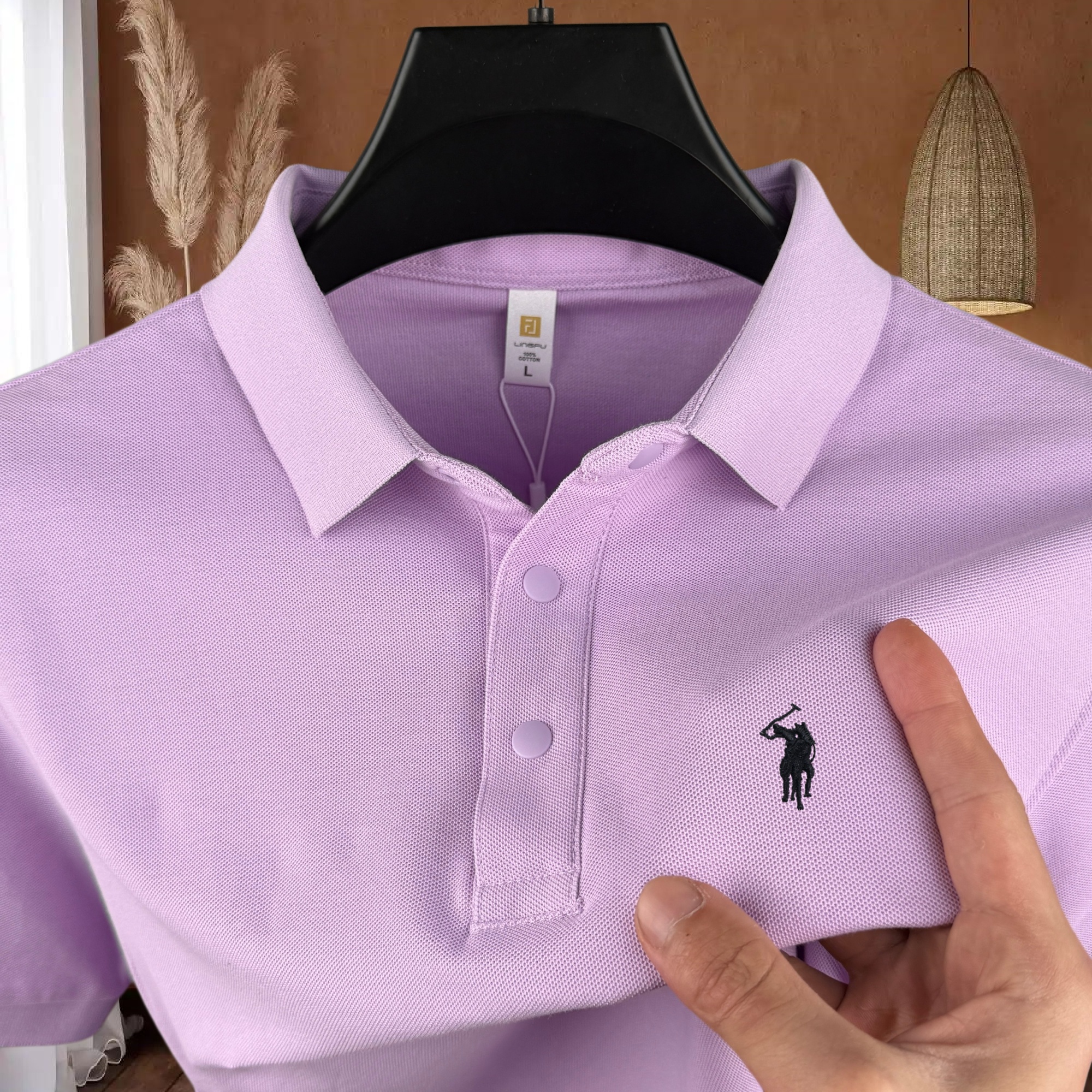 100% pure cotton high-end bran - Polo Shirt Pique reseña y precio