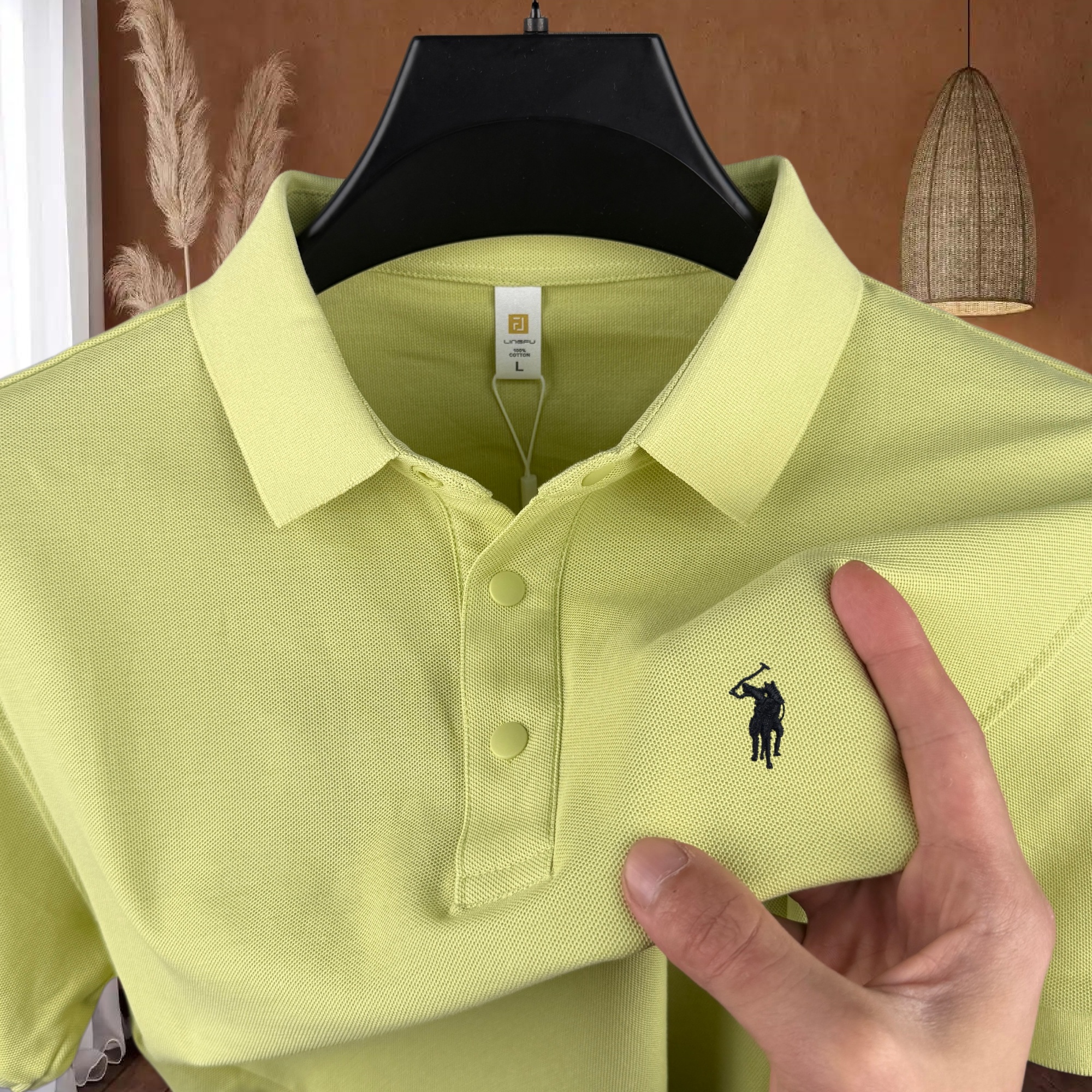 100% pure cotton high-end bran - Polo Shirt Pique reseña y precio