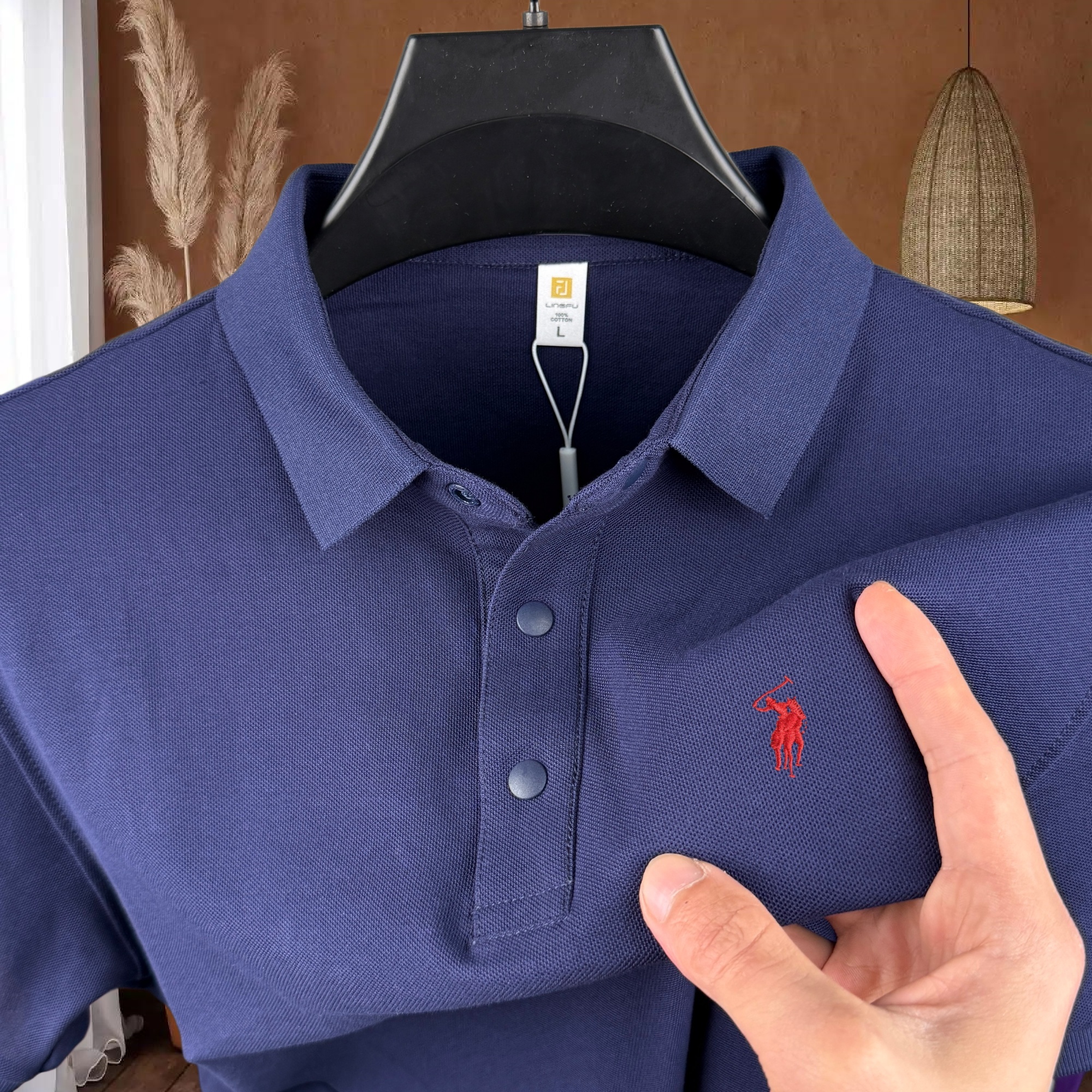 100% pure cotton high-end bran - Polo Shirt Pique reseña y precio