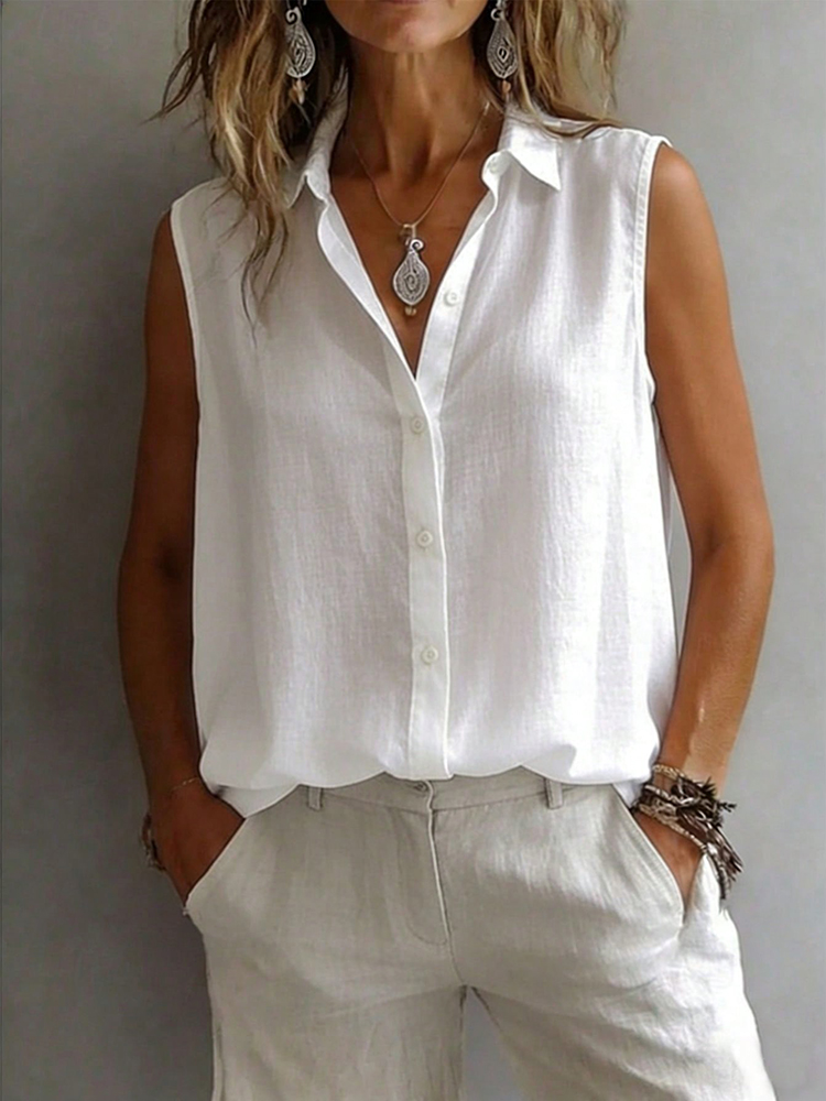 Fashionable and Elegant Sleeve - Shirt Camp Collar reseña y precio