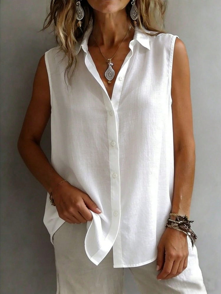Fashionable and Elegant Sleeve - Shirt Camp Collar reseña y precio