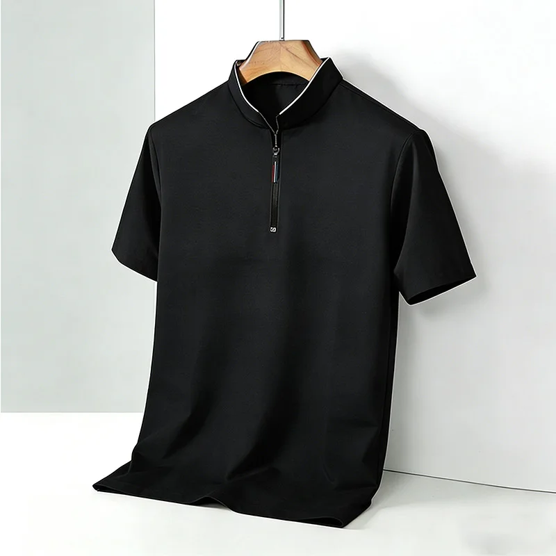 Men's 2026 Half Zip Stand Coll - Polo Shirt Pique reseña y precio