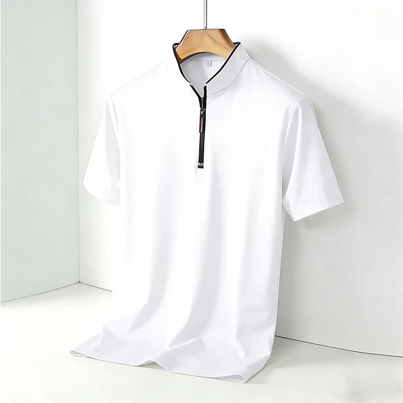Men's 2026 Half Zip Stand Coll - Polo Shirt Pique reseña y precio